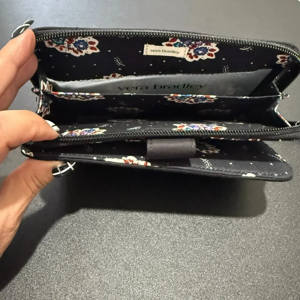 Vera Bradley Moonless Night Large Tab Wallet - Picture 5 of 6